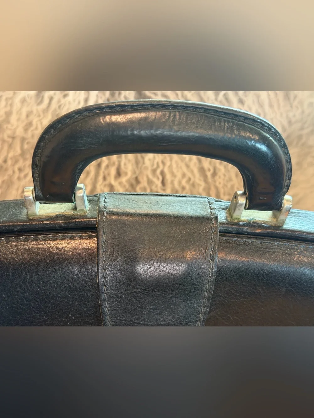 Bosca Black Leather Briefcases - Classic Carry